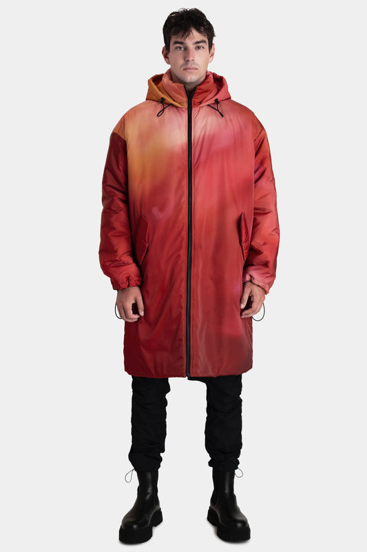 Ombré Puffer Coat